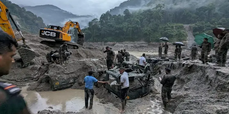 सिक्किमको टिस्टा जलविद्युत् आयोजनाको सुरुङमा पहिरो : ८ जनाको मृत्यु, १९ जना थुनिए